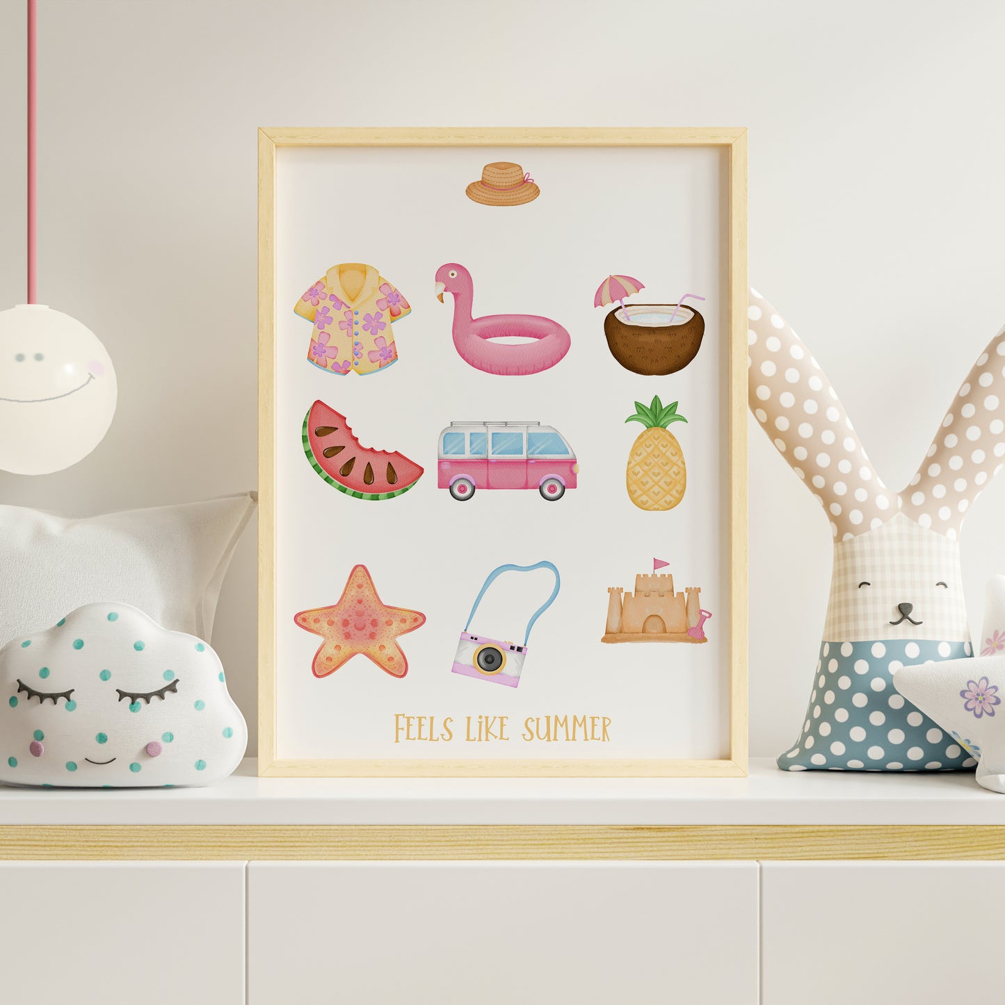 Summer vibe : Affiches Mignonne pour Chambre d’Enfant