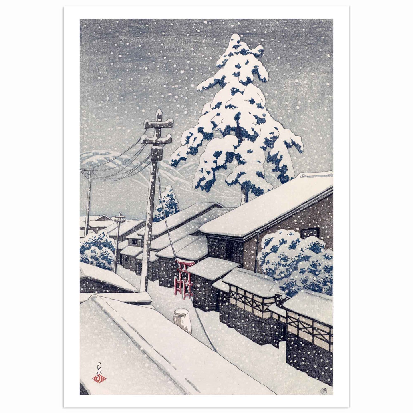 Affiche Kawase Hasui "Miyazu Tango"