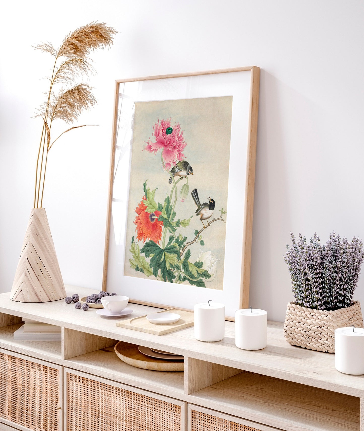 Oiseaux et fleurs