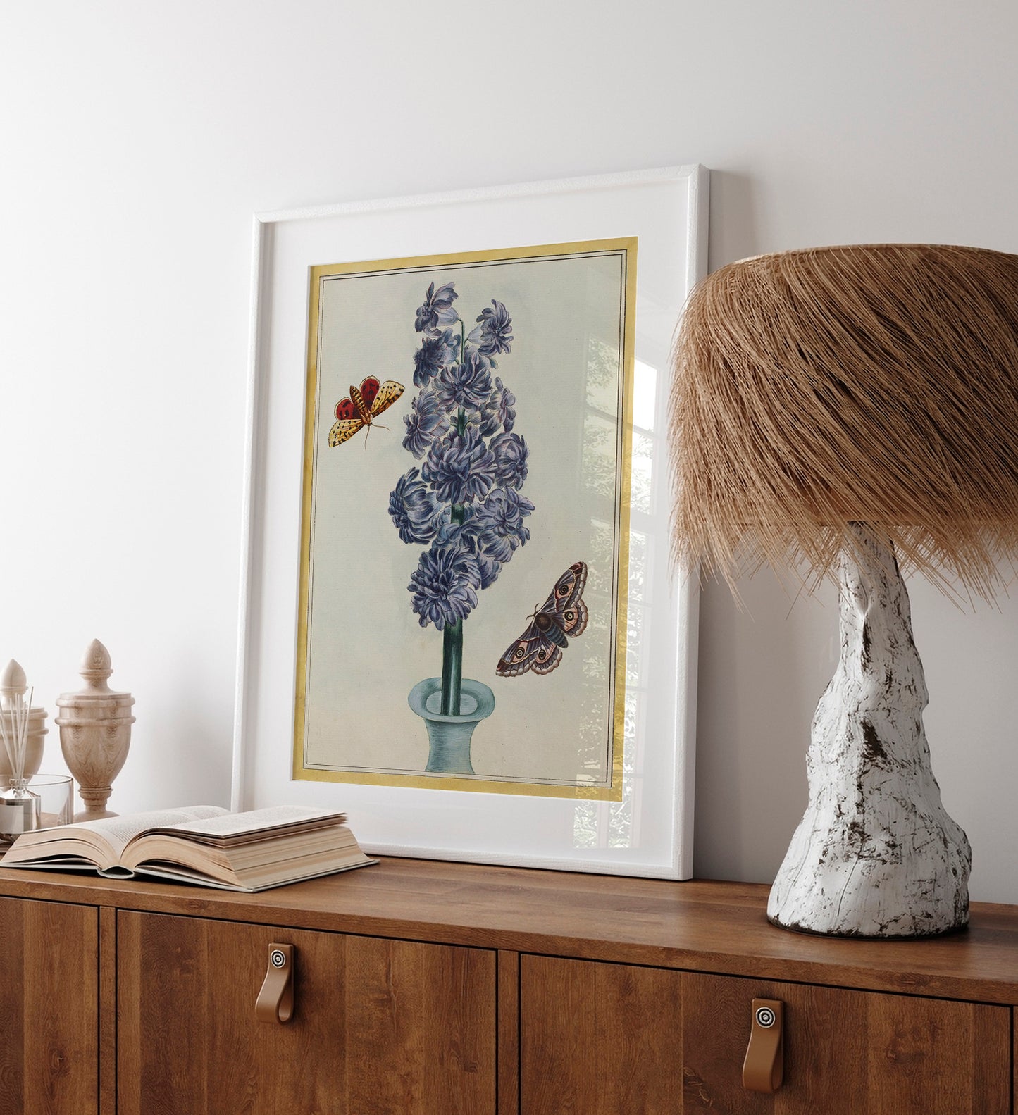 Fleurs aux papillons