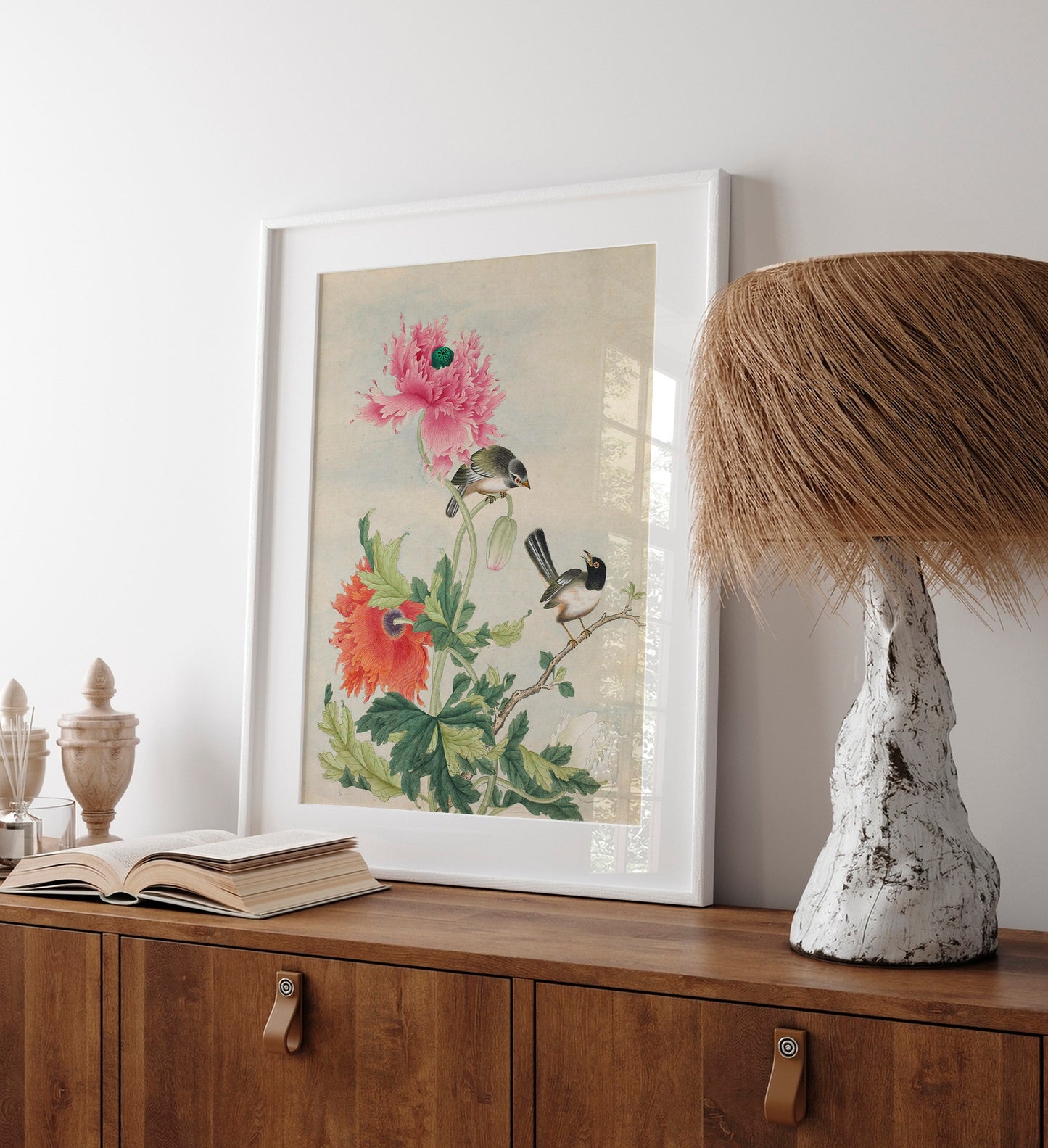 Oiseaux et fleurs