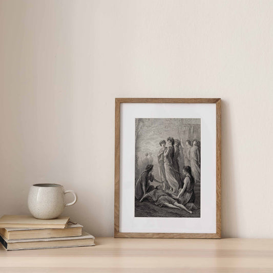 Daphnis et Alcimadure – Affiche illustrée par Gustave Doré | Œuvres complètes de La Fontaine