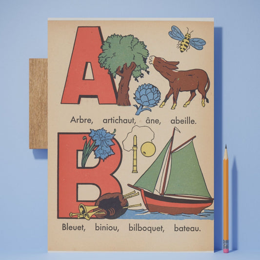 Livre d'alphabet à colorier français