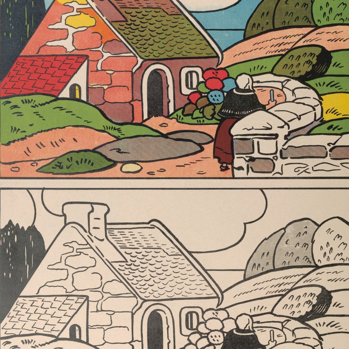 The farmyard : printable coloring book