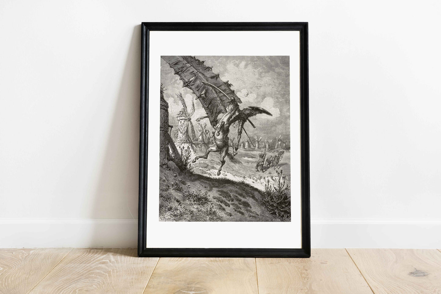 Don Quixote Charging at Windmills – Gustave Doré