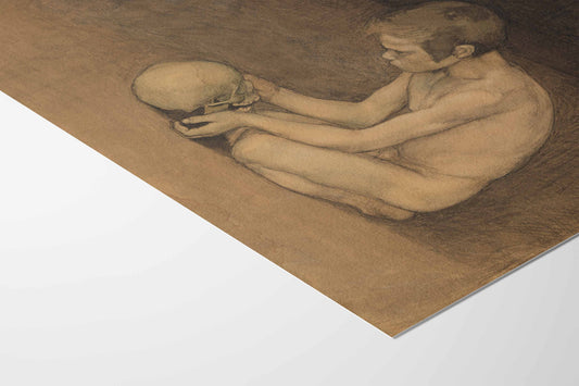 Garçon avec un crâne – Magnus Enckell, tirage d’art luxe