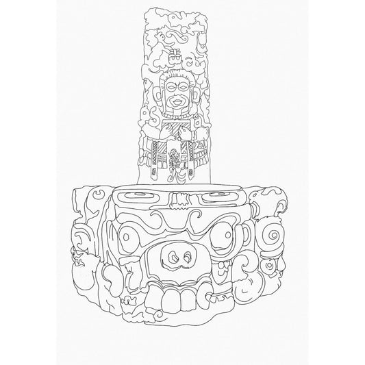 Coloring book - Mayan civilization