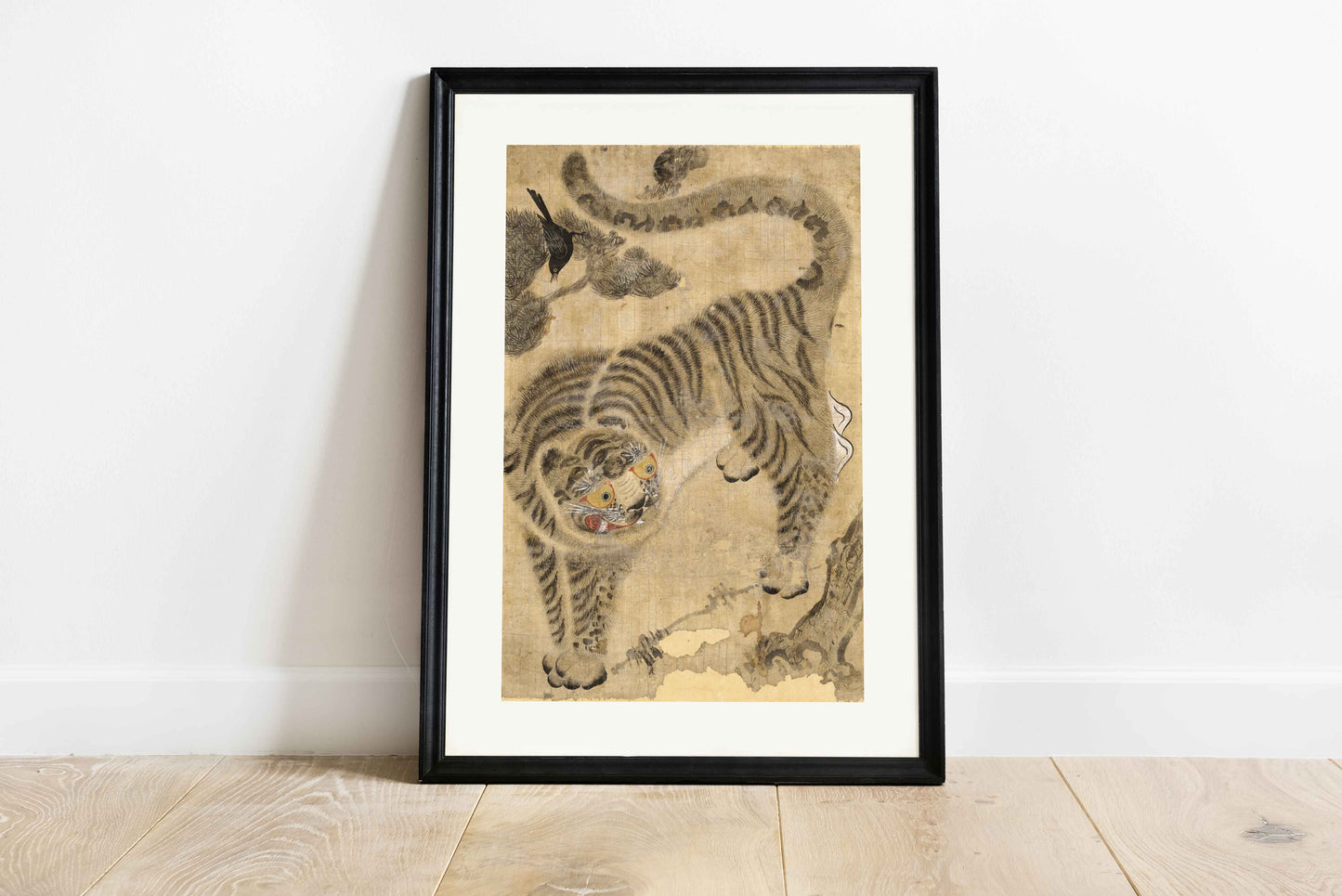Minhwa Tiger – Korean Art Print – Joseon Dynasty – Wallango