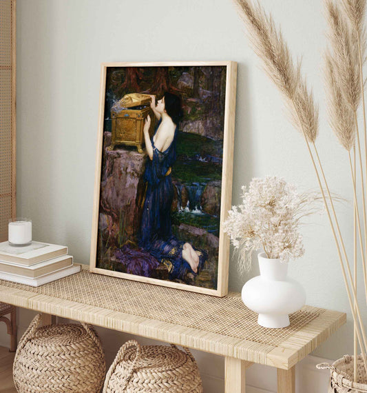 Pandora by John William Waterhouse – Pre-Raphaelite Art Reproduction