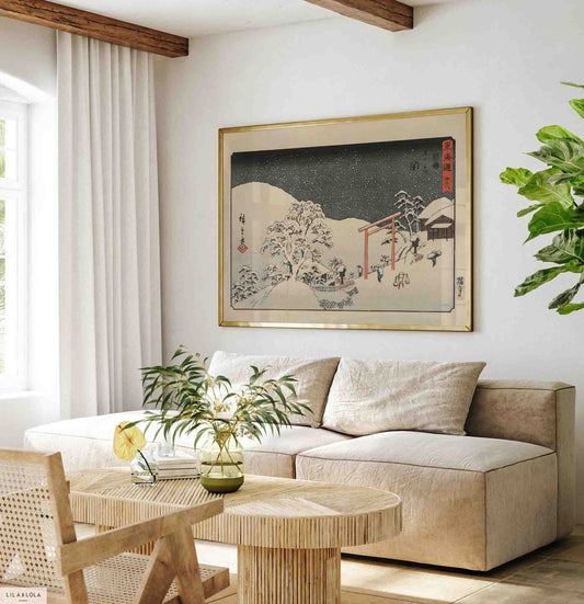 Hiroshige poster, seki The Fifty Three Stations of the Tokaido