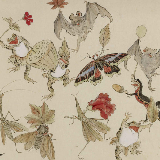Kyosai Autumn Fantasy – Japanese Animals & Insects Print