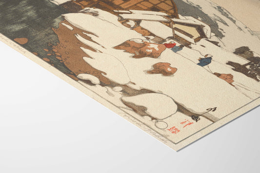 Snow in Kashiwabara | Hiroshi Yoshida | Japanese Art Print