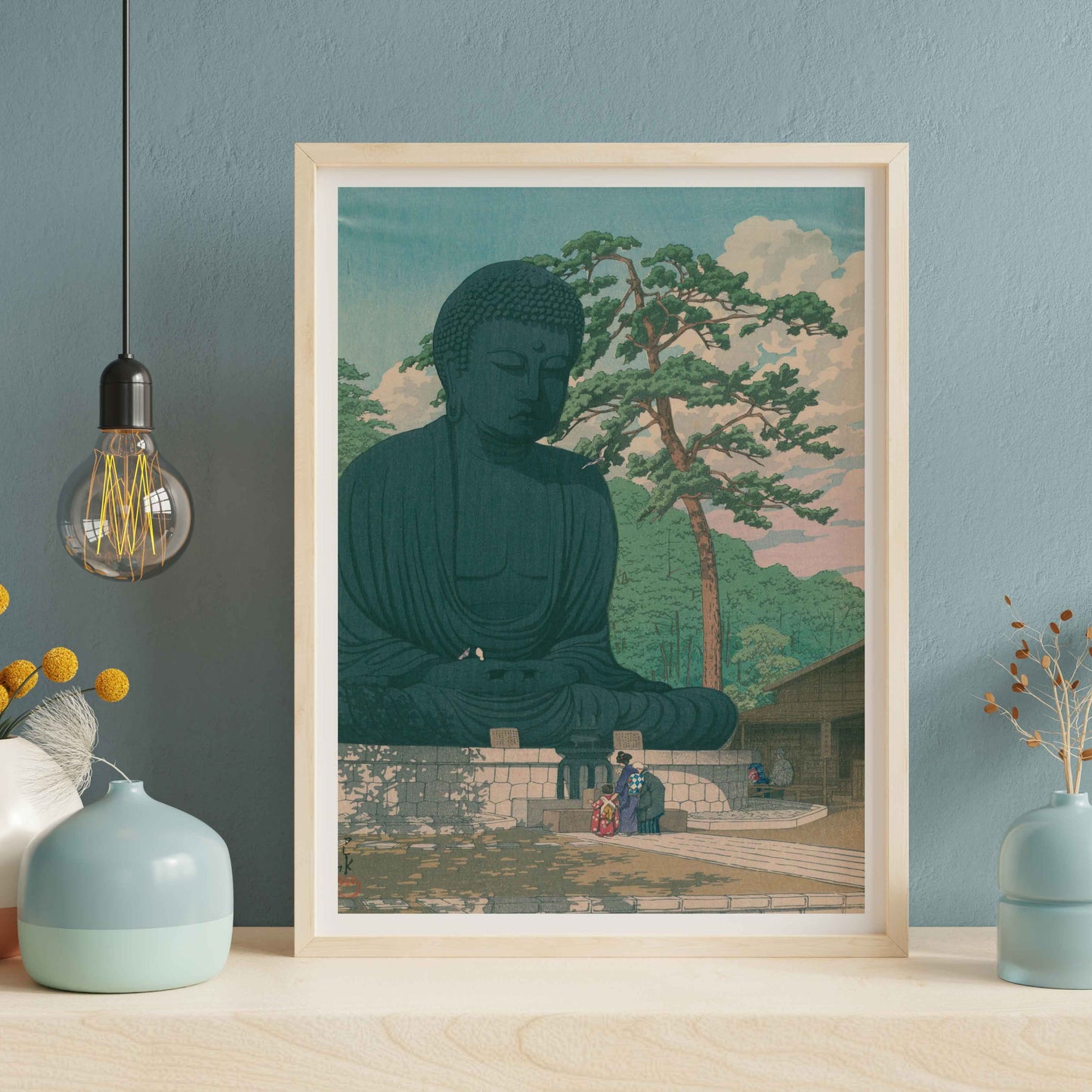 Kawase Hasui - The Great Buddha, Kamakura (1930)