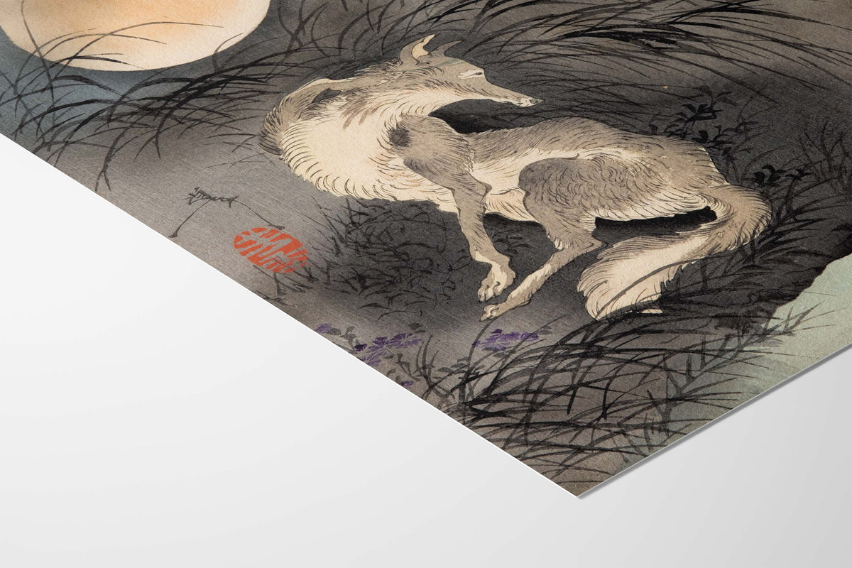 The Moon on Musashi Plain (Musashino no Tsuki) – Tsukioka Yoshitoshi Fox Print