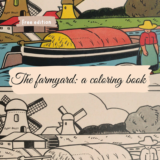 La ferme : livre de coloriage imprimable (édition gratuite)