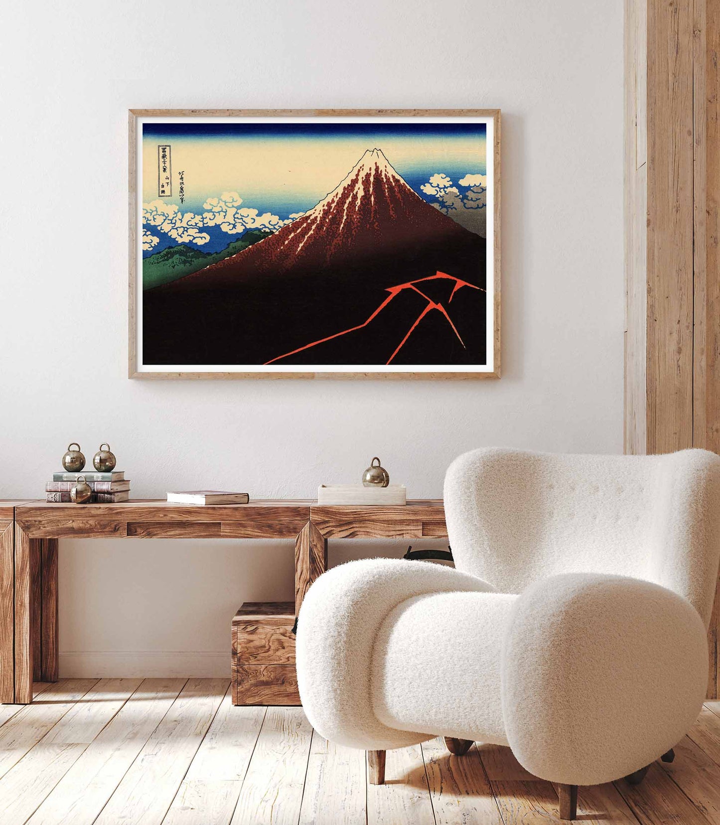 Thunderstorm Beneath the Summit – Katsushika Hokusai