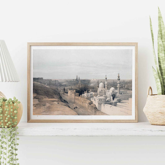 View of Cairo, vintage art print