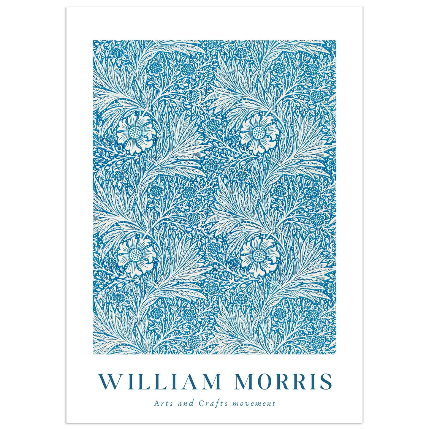 William Morris poster, chrysanthemum pattern
