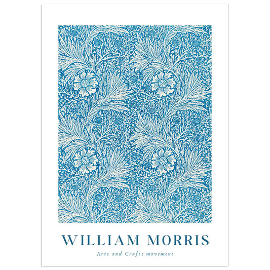 William Morris poster, chrysanthemum pattern