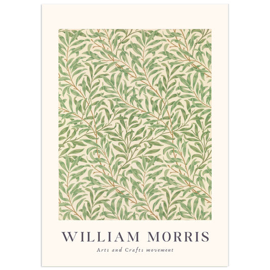 William Morris poster, willow bough pattern