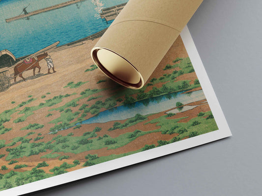 Yaguchi – Twenty Views of Tōkyō by Kawase Hasui