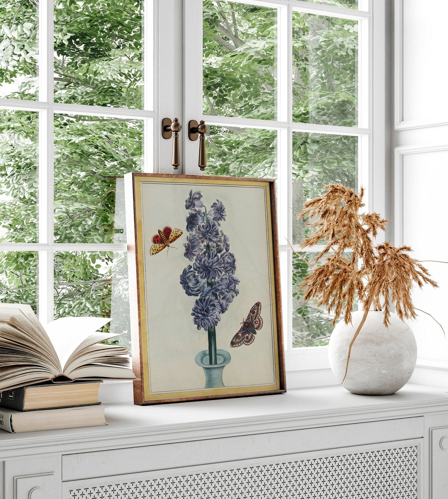 Fleurs aux papillons