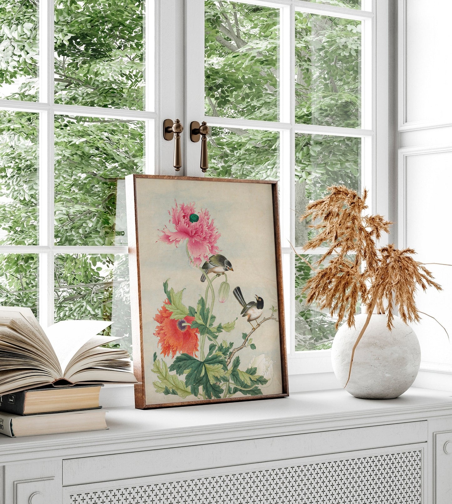 Oiseaux et fleurs