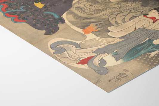 Le Chat fantôme – Utagawa Kuniyoshi (années 1840)