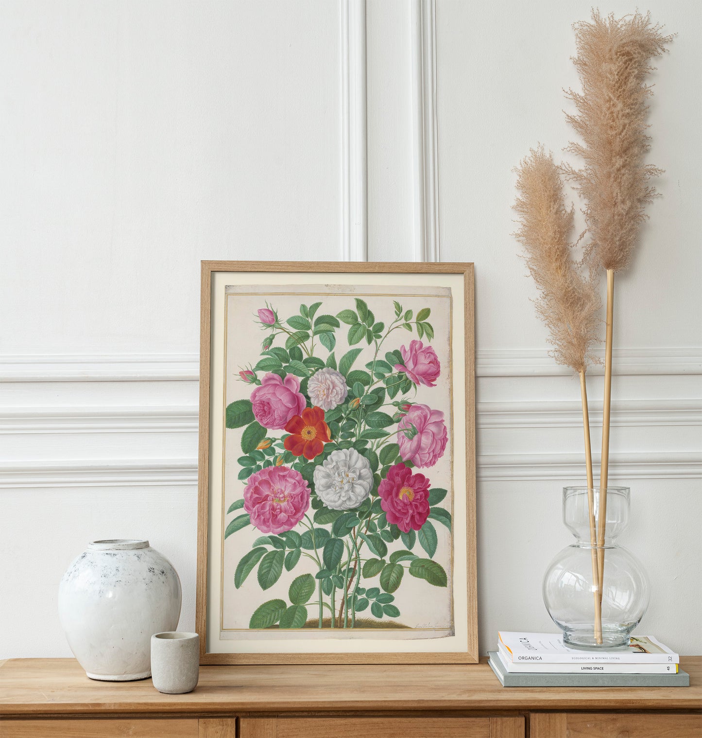 Roses horticoles et roses de capucine, Johann Walter