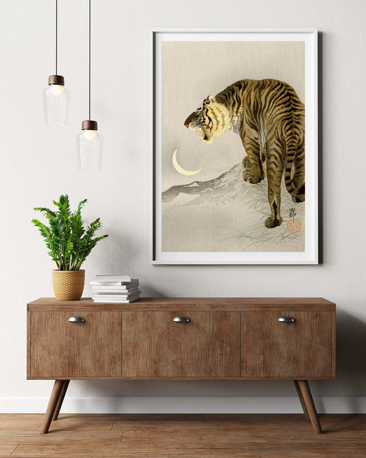 Affiche Ohara Koson "Tigre rugissant"