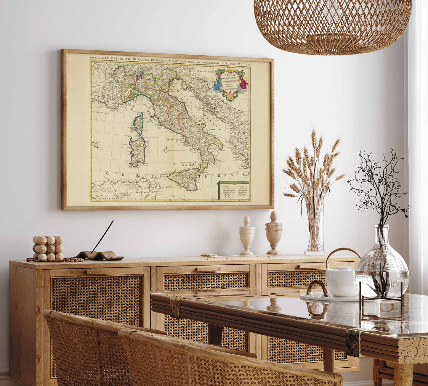 Detailed map of Italy