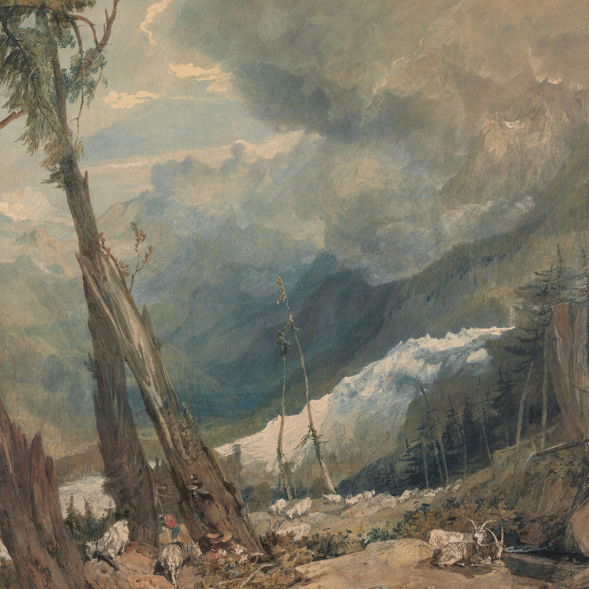 Mer de Glace, in the Valley of Chamouni — J.M.W. Turner