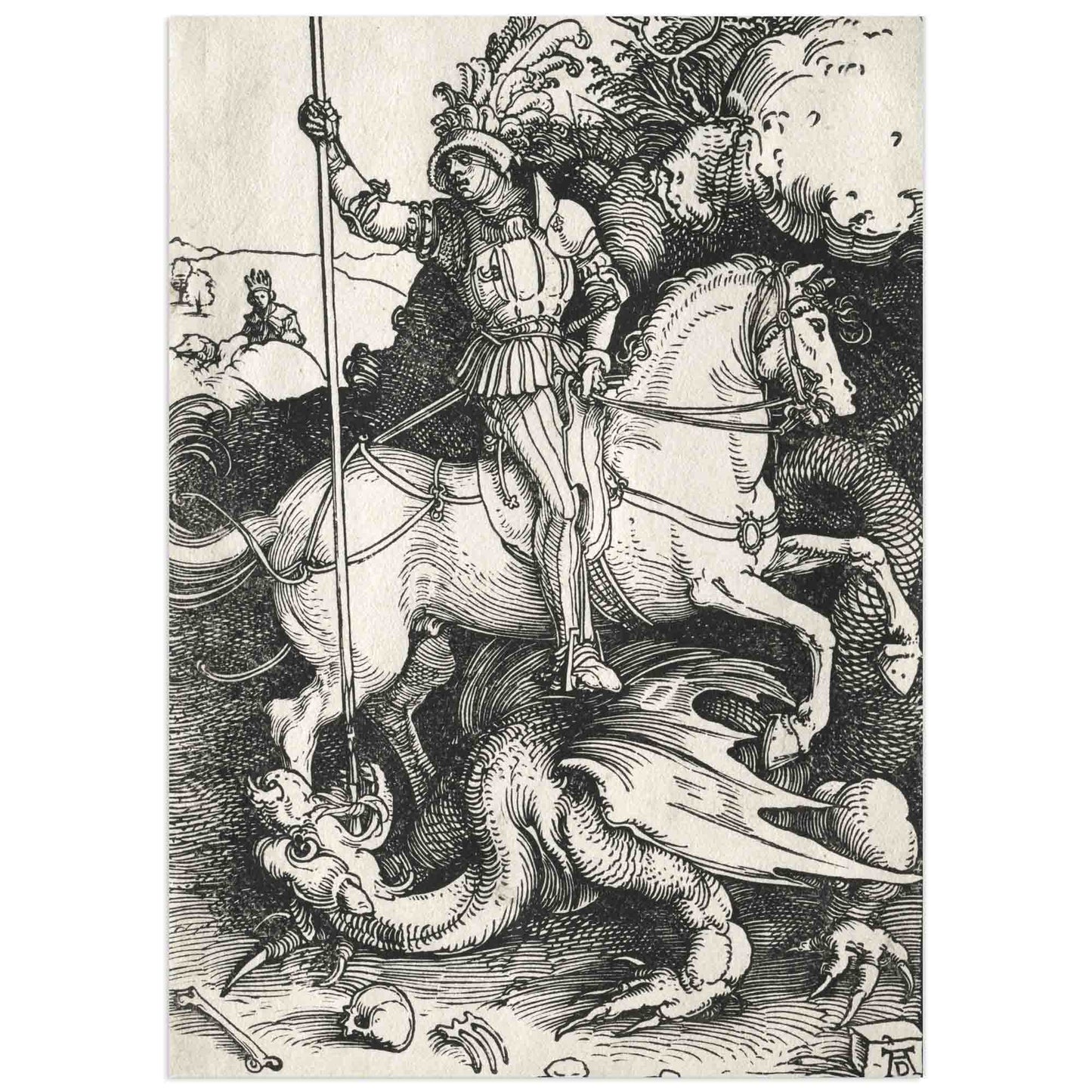 Saint Georges tuant le dragon, Albrecht Dürer