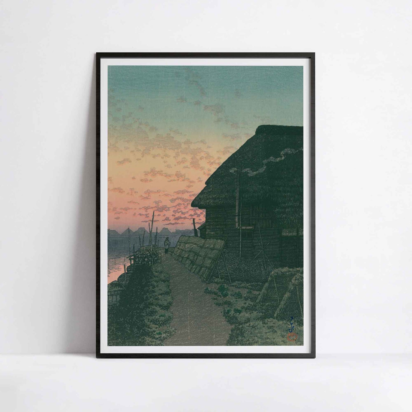 Kawase Hasui - Sunset at Morigasaki (1932)