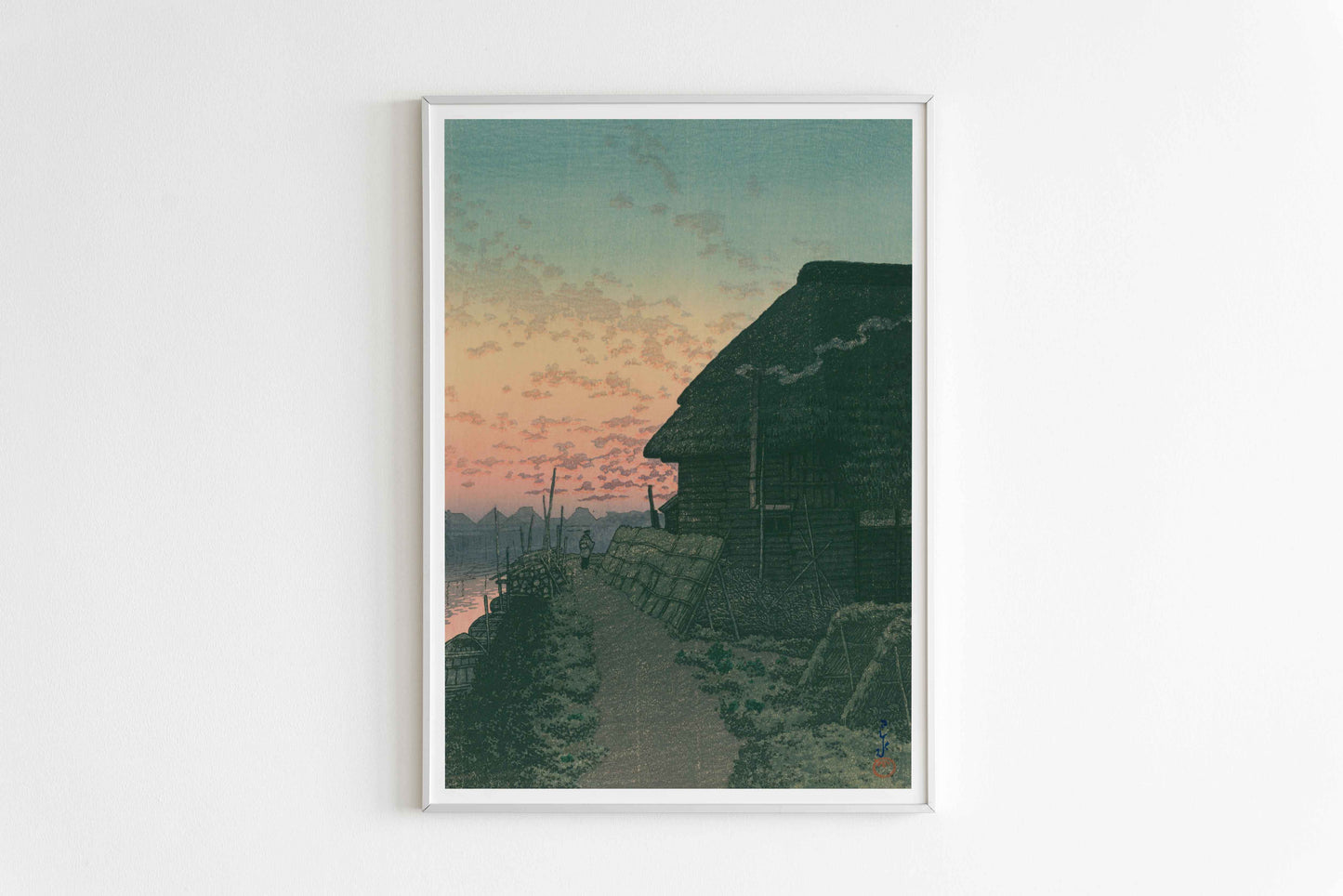 Kawase Hasui - Sunset at Morigasaki (1932)