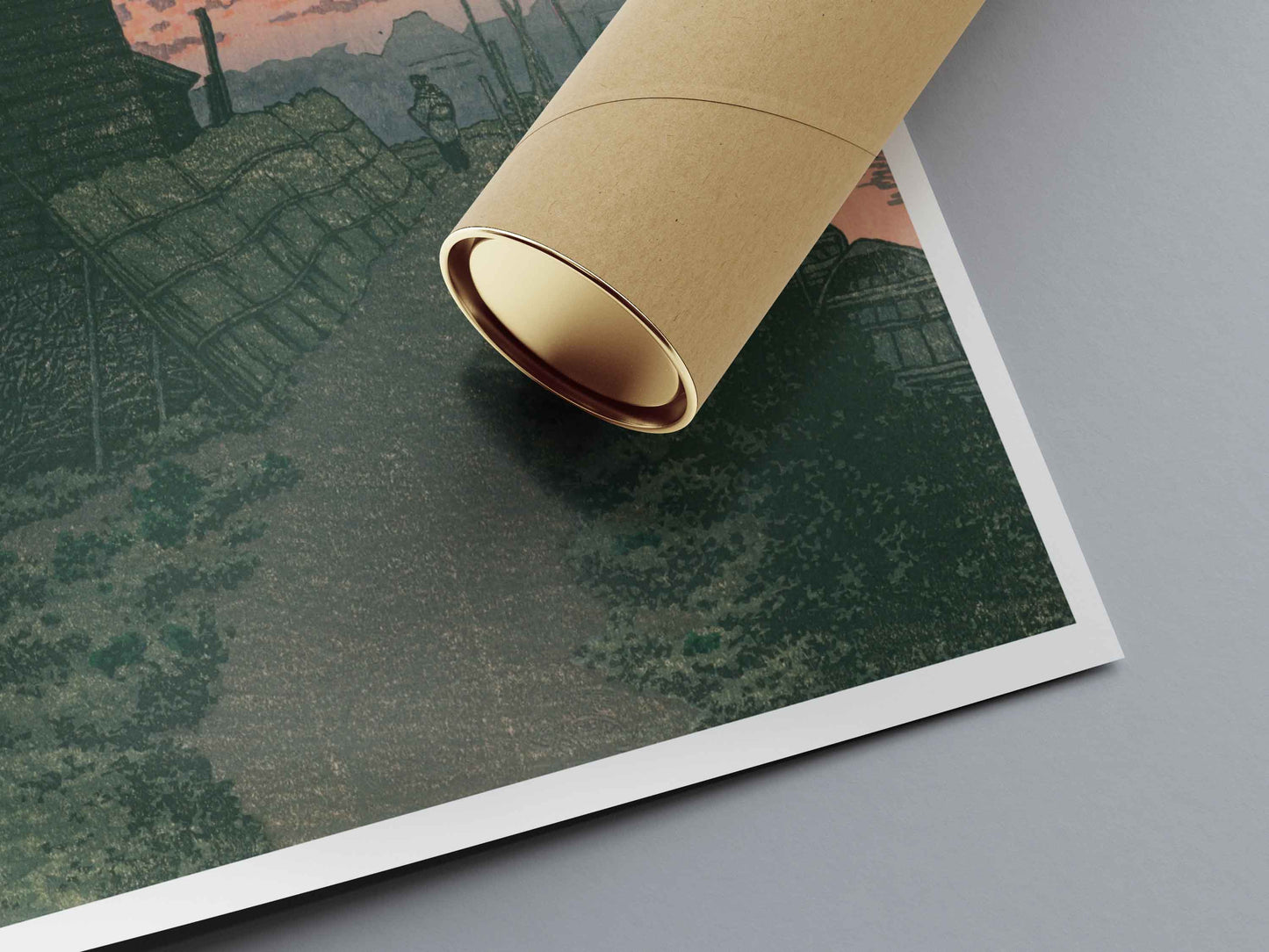 Kawase Hasui - Sunset at Morigasaki (1932)