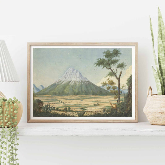 Tropical landscape with mountains