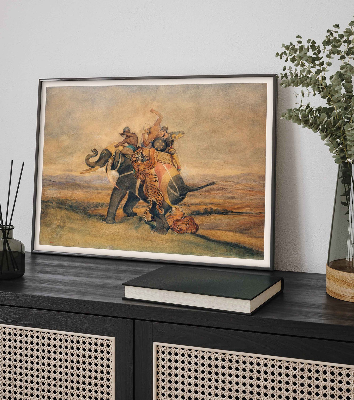 Chasse au tigre, Éléphant monté par des Indiens, Antoine-Louis Barye