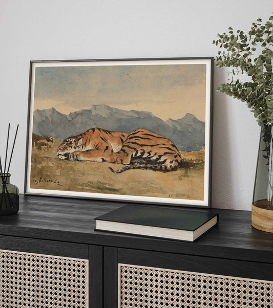 Affiche Delacroix - Tigre