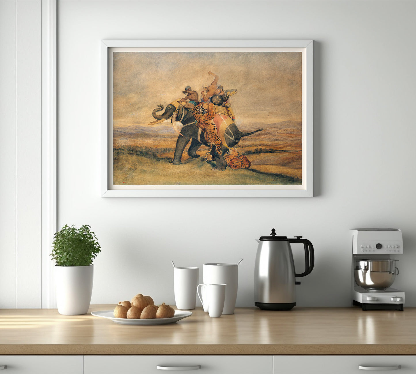 Chasse au tigre, Éléphant monté par des Indiens, Antoine-Louis Barye