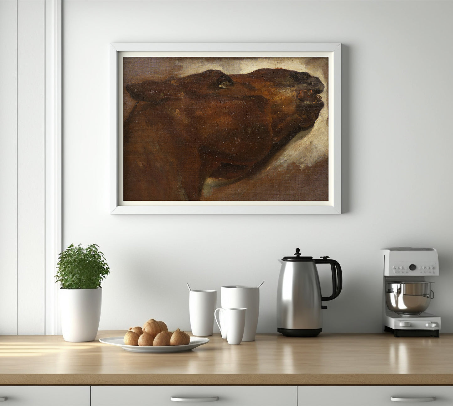 study of a horse, painting by Théodore Géricault
