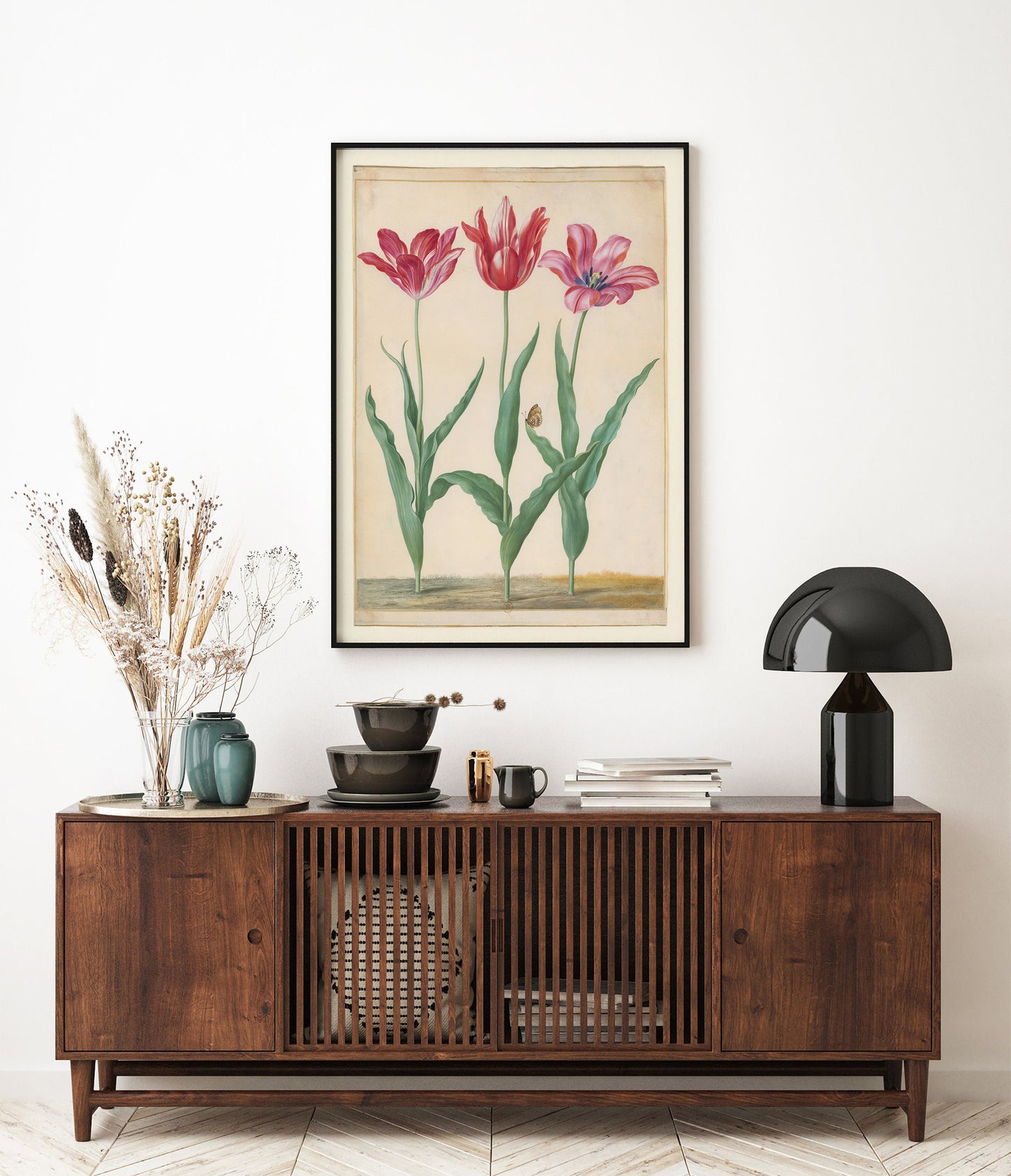 Tulipes horticoles et Lycaena, Johann Walter