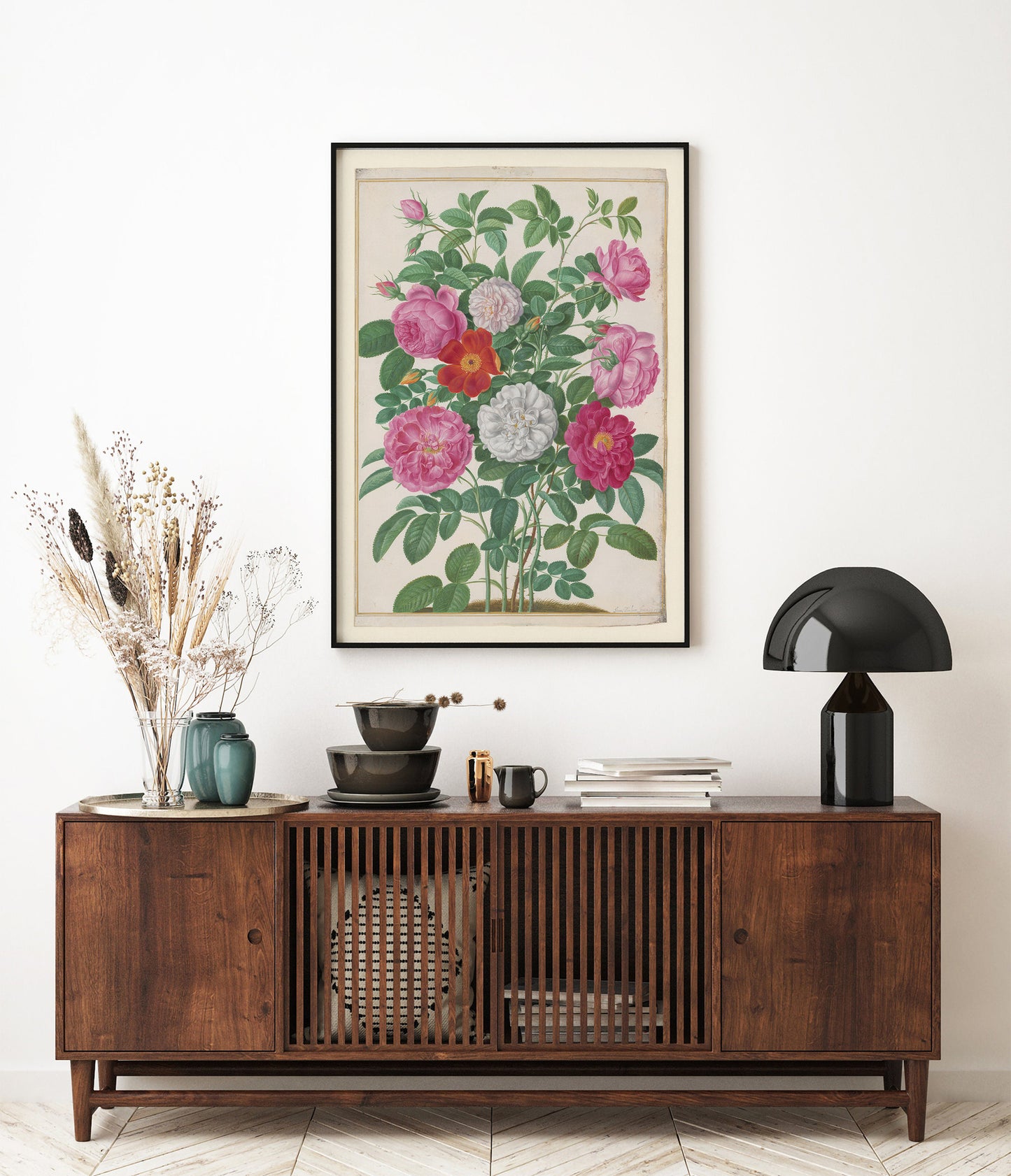 Roses horticoles et roses de capucine, Johann Walter