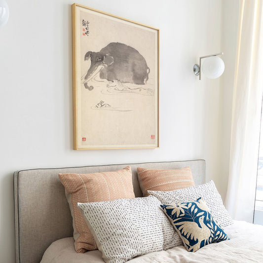 Elephant, Horse, and Hare by Min Zhen