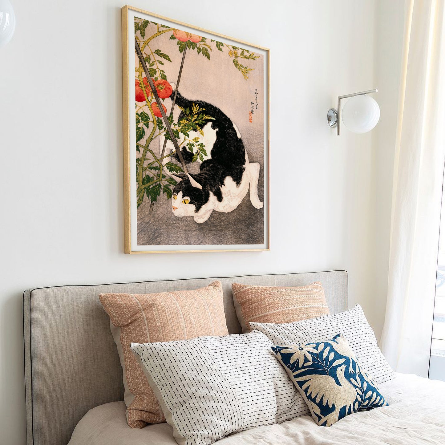 Black Cat and Tomato Plant, Takahashi Hiroaki poster
