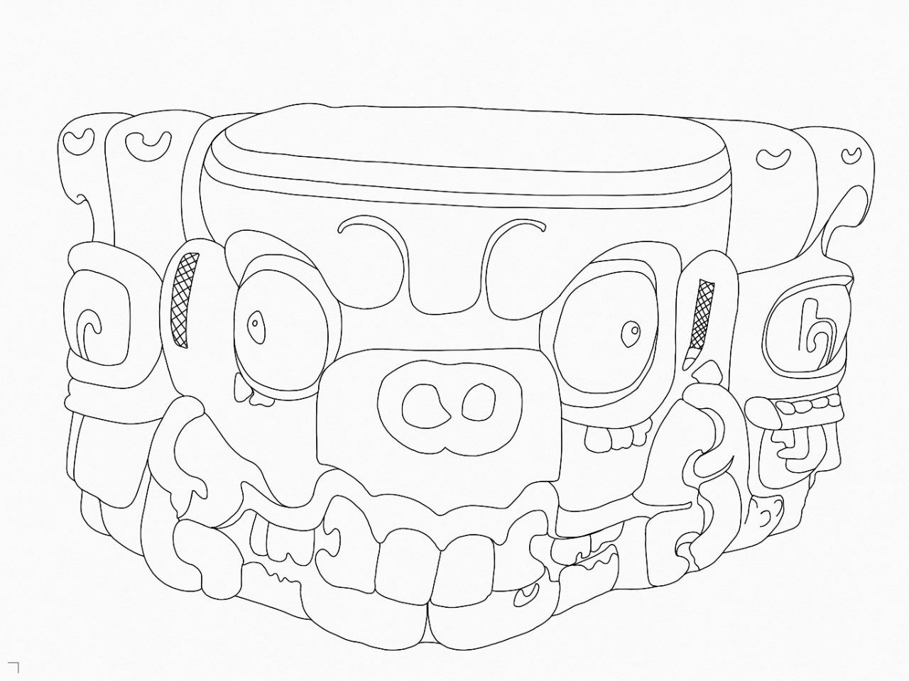 Coloring book - Mayan civilization