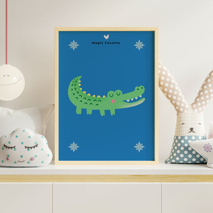 Crocodile mignon | Art mural imprimable