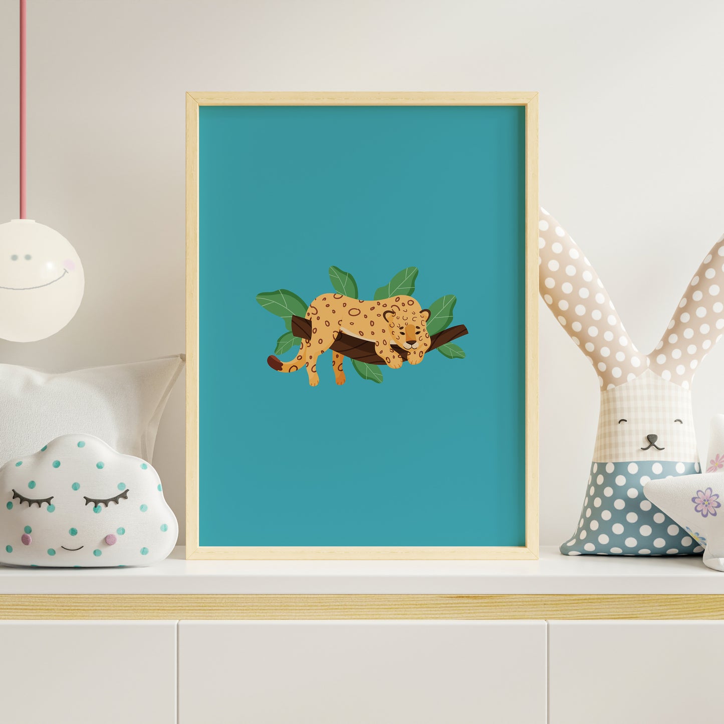 Cute Leopard, Kids Room Poster