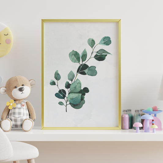 Affiche botanique eucalyptus – Illustration végétale à télécharger