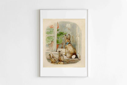 Three rabbits from The Tale of the Flopsy Bunnies, Beatrix Potter